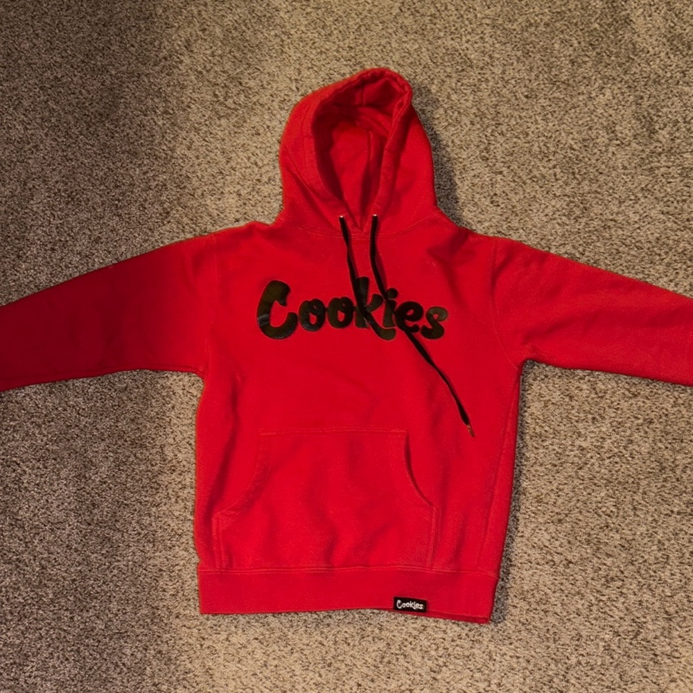 Red cookies hoodie